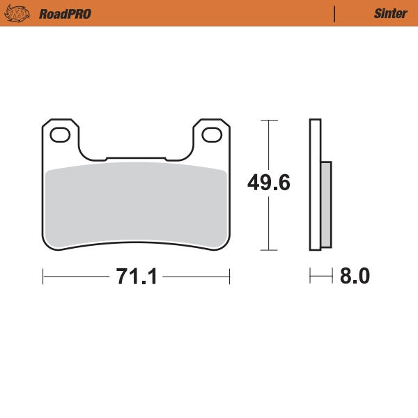 Brake Pads Front Moto Master Road Pro Sintered Kawasaki Suzuki – Moto1