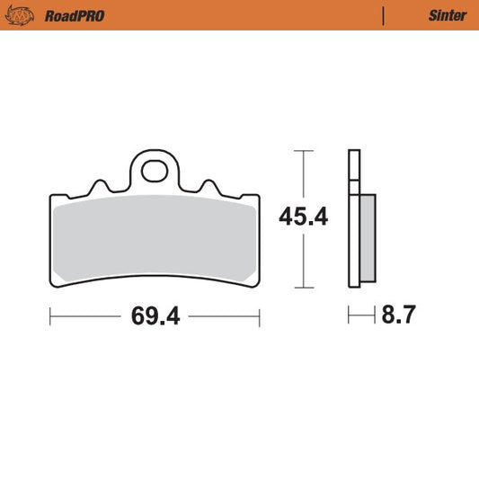 BRAKE PADS FRONT MOTO MASTER SINTERED BMW HUSQVARNA KTM