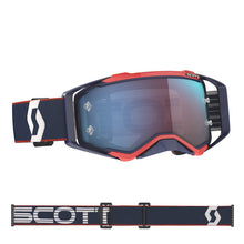 Prospect Goggle Retro Blue_Red with Blue Chrome lens