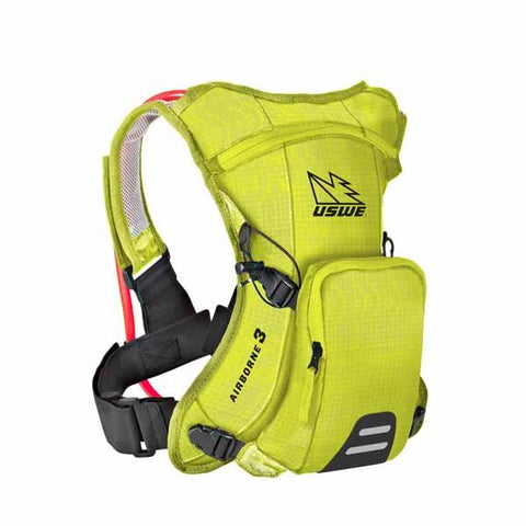 USWE Airborne 3 Hydration Pack - Crazy Yellow - 3L Volume