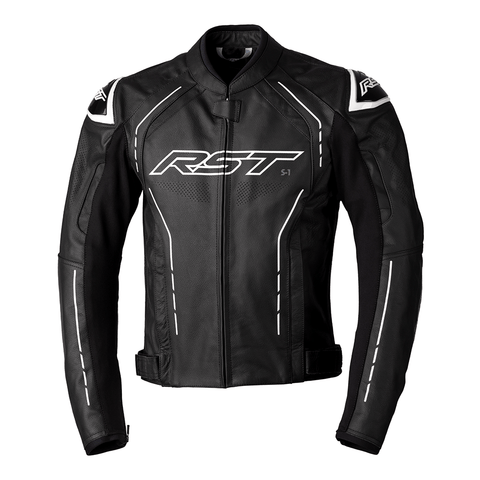 RST S1 LEATHER JACKET [BLACK/WHITE]