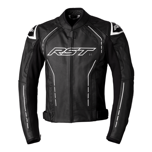 RST S1 LEATHER JACKET [BLACK/WHITE]