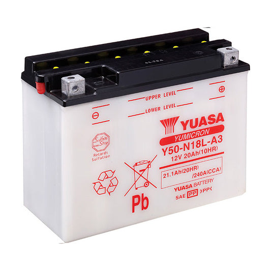 YUASA Y50N18LA3PK - comes with acid pack