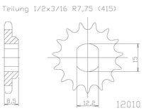 SPROCKET FRONT MOTO MASTER HUSQVARNA TC50 17-21 TC50 MINI 18-21 KTM 50SX 50SX MINI 09-21  11T