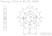 SPROCKET FRONT MOTO MASTER MADE IN HOLLAND HONDA CRF150R 07-21 15T