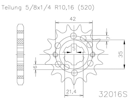 SPROCKET FRONT MOTO MASTER 13T KAWASAKI YAMAHA