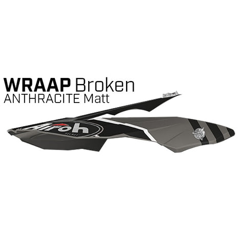 Peak Wraap Broken Anthracite Matt - WRBR35F