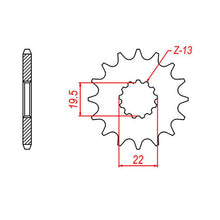 SPROCKET FRONT RK STEEL 1439 13T #520