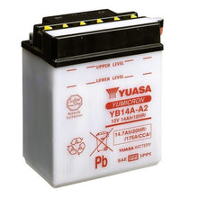 YUASA YB14AA2PK - comes with acid pack