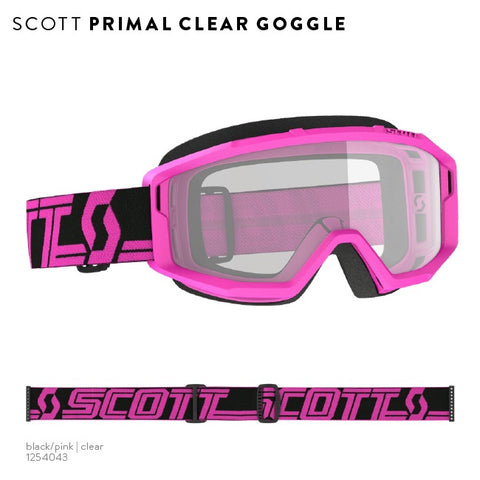 Primal Goggle Clear Black/Pink Clear Lens