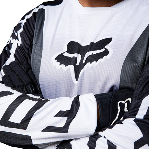 FOX 180 LEED JERSEY [BLACK/WHITE]