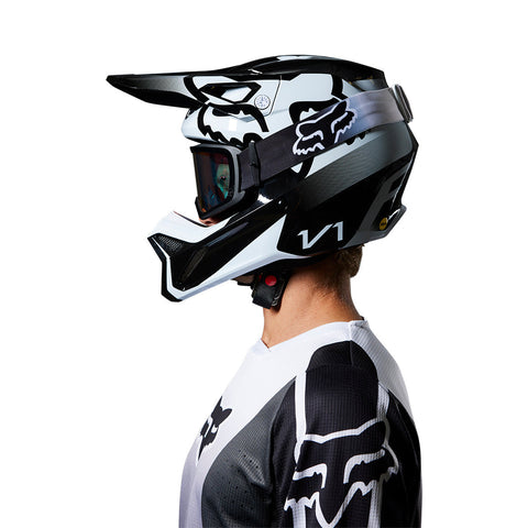 FOX 180 LEED JERSEY [BLACK/WHITE]