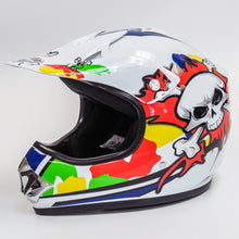 Kylin MX Kids #611 White Skull