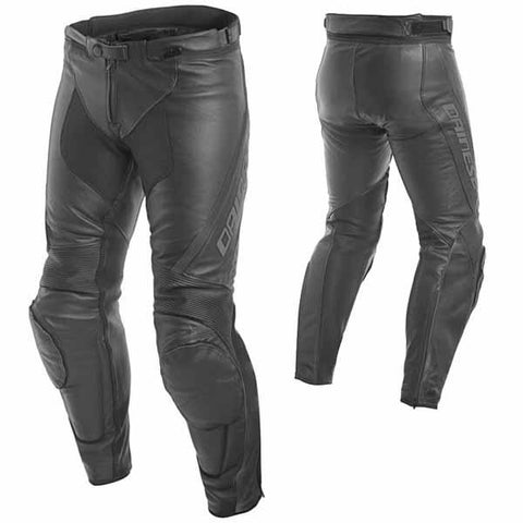 Dainese Assen Leather Men's Pants - Black/Anthracite 56