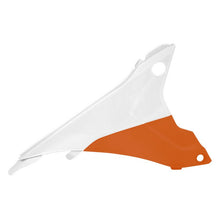 *AIR BOX COVER KTM 125EXC-300EXC 250EXCF-500EXCF 150XC-300XC 250XCF-450XCF 14-16  WHITE/ORANGE