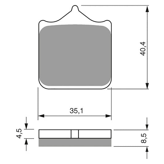 BRAKE PADS GOLDFREN SINTERED SPORTS GF304 - S3 ( PH438 )