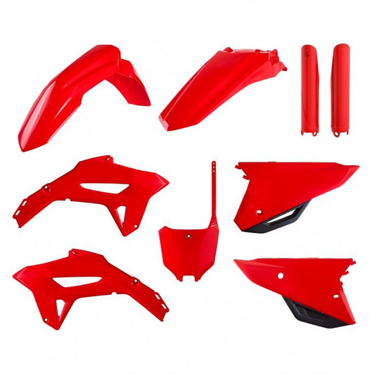 PLASTICS KIT RTECH 7 PIECE INCLUDES AIRBOX COVERS & FORK PROTECTORS CRF250R 2022 CRF450R 21-22 RED