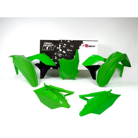 *PLASTICS KIT RTECH W/ FRONT&REAR FENDERS SIDEPANELS& RADIATOR SHROUDS&FRONT NUMBERPLATE KX450F 16-