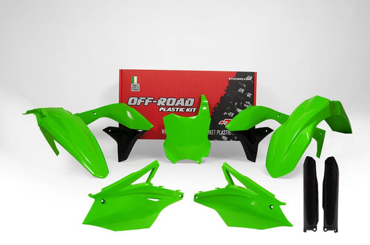 PLASTIC KIT RTECHFRONT&REAR FENDER SIDEPANELS&RADIATOR SHROUD FRONT NUMBERPLATE&FORK PROTECTORKX250F