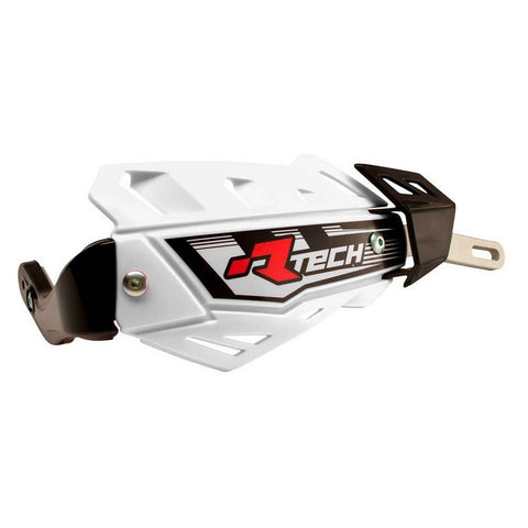 HANDGUARDS RTECH UNIVERSAL OFF ROAD FLX WITH ALUMINIUM BAR WHITE