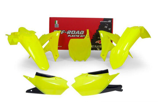 PLASTIC RTECH FRONT/REAR FENDERS SIDEPANELS &RADIATOR SHROUDS UPPER/LOWER &FRONT NUMBERPLATE  YAMA