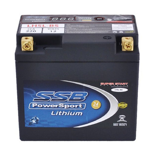 SSB 12V 220CCA LITHIUM MOTORCYCLE AND POWERSPORTS BATTERY