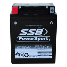 MOTORCYCLE AND POWERSPORTS BATTERY (YB14A-A2) AGM 12V 12AH 310CCA BY SSB HIGH PERFORMANCE