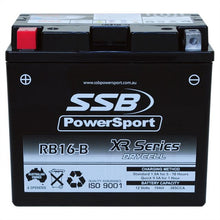 MOTORCYCLE AND POWERSPORTS BATTERY (YB16-B) AGM 12V 19AH 385CCA BY SSB HIGH PERFORMANCE