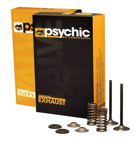 EXHAUST VALVE KIT PSYCHIC MX INCLUDES 2 VALVES 2 SPRINGS RETAINERS & SEATS KAWASAKI KX250F 04-16