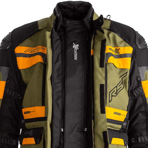 RST ADVENTURE-X TEXTILE JACKET [GREEN/OCHRE]