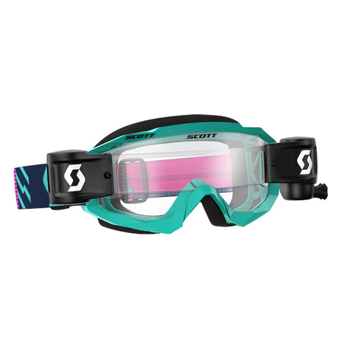 Hustle MX Goggle WFS Teal_Pink Clear wks S262593-5720113