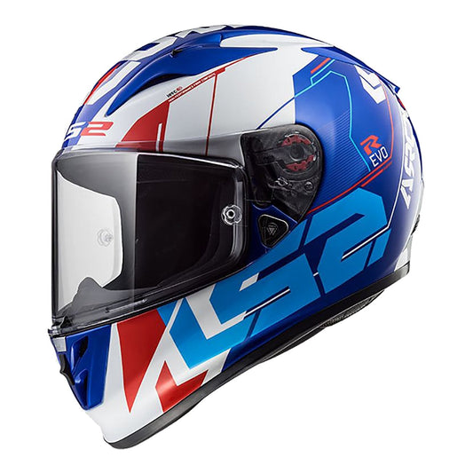 LS2 FF323 ARROW R HELMET - TECHNO WHITE / BLUE