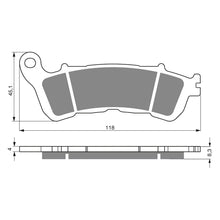 BRAKE PADS GOLDFREN SINTERED SPORTS GF257 - S3 ( PH340 )