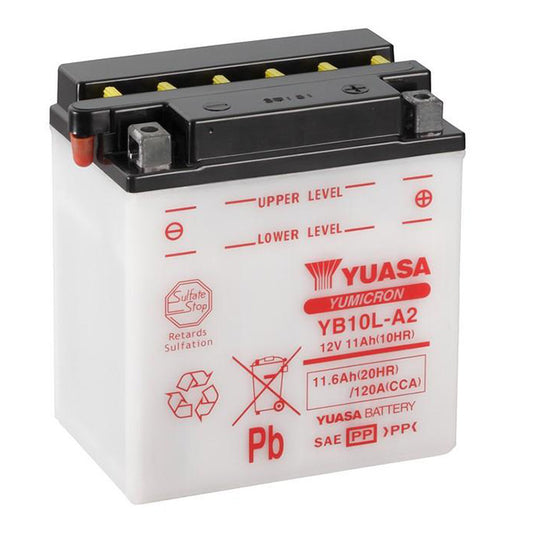 YUASA YB10LA2PK - comes with acid pack