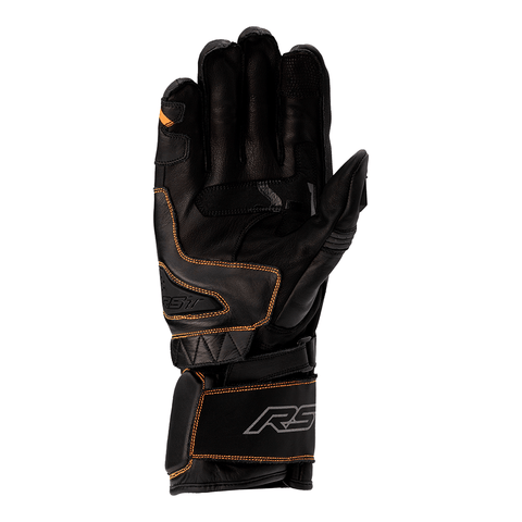 RST S1 LEATHER GLOVE [BLACK/GREY/NEON ORANGE]