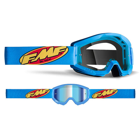 FMF YOUTH POWERCORE CYAN CLEAR