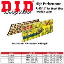 525VX x 102 ZB Zj XRing Solid Bush Did Chain Gold