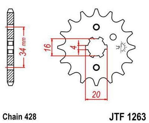 AG175/200 JT sprocket