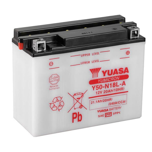 YUASA Y50N18LAPK - comes with acid pack