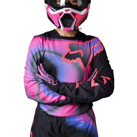 FOX WOMENS 180 TOXSYK JERSEY [BLACK/PINK]